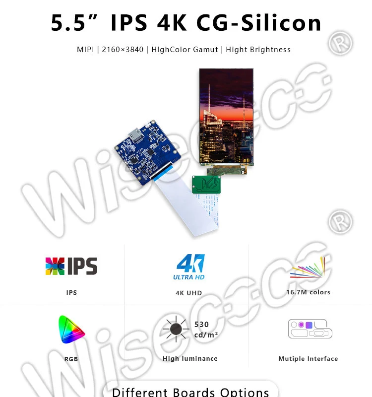 ips tela mipi placa de motorista ultra claro 4k display