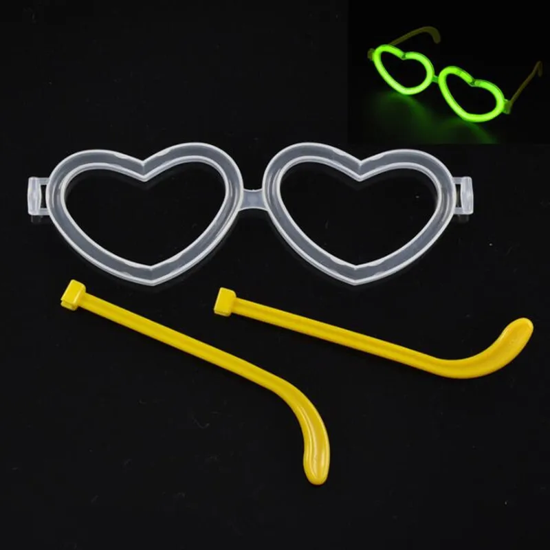 Glowing Luminous Sticks Eye Glasses Neon Fluorescent Eye Wear