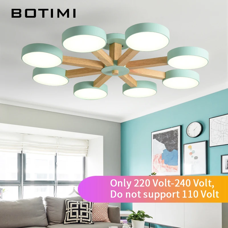 Потолочная люстра BOTIMI 220 В 110 для гостиной современный белый круглый блеск