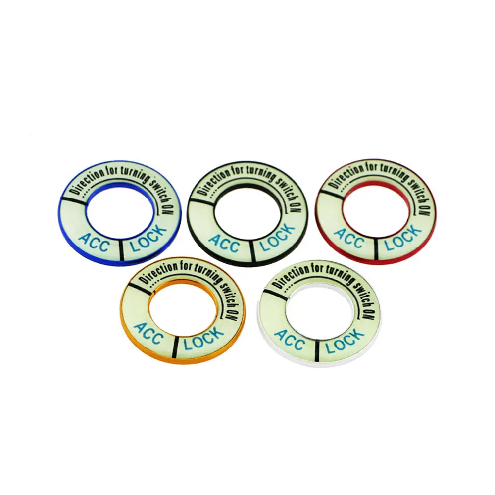 

Zlord Luminous Car Ignition Key Lock Keyhole Decoration Ring Sticker for Citroen C-Quatre C2 C4 C4L C5 Elysee Accessories