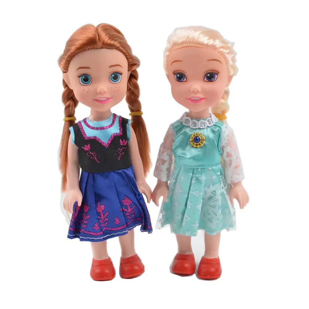 Young Elsa and Anna Dolls