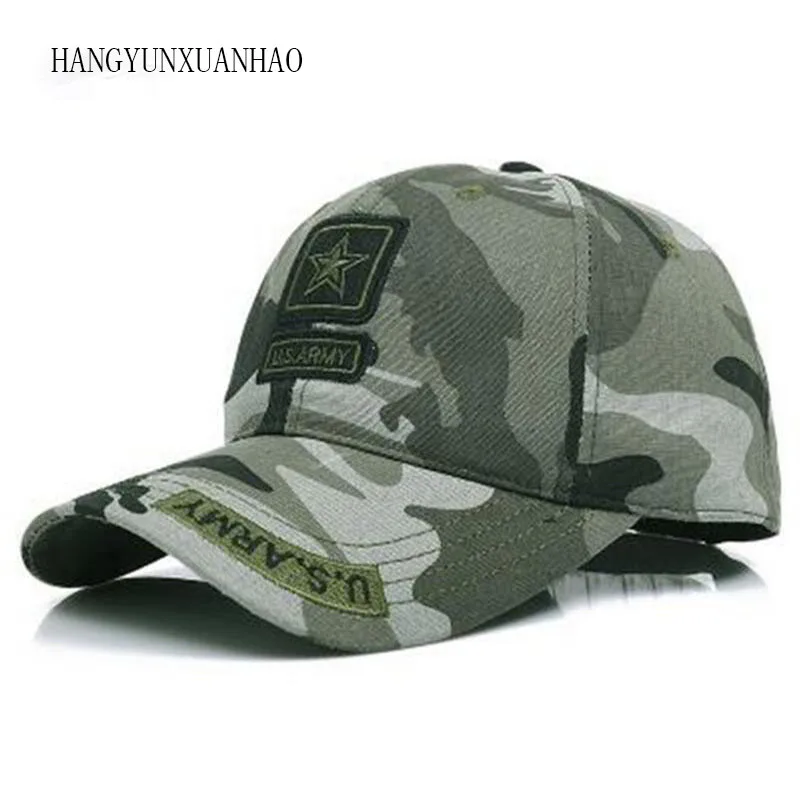 

2018 High Quality Army Cap Camo Baseball Cap Men Camouflage Snapback Tactical Cap Mens Baseball Caps Gorra Snapbacks golf hats