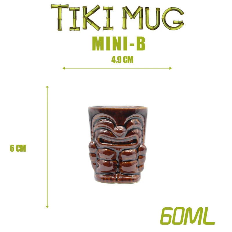 Гавайские кружки Tiki, Коктейльные кружки, пивные кружки, кружки для вина, керамические кружки Tiki, отлично подходят для коктейльных напитков, вечерние кружки