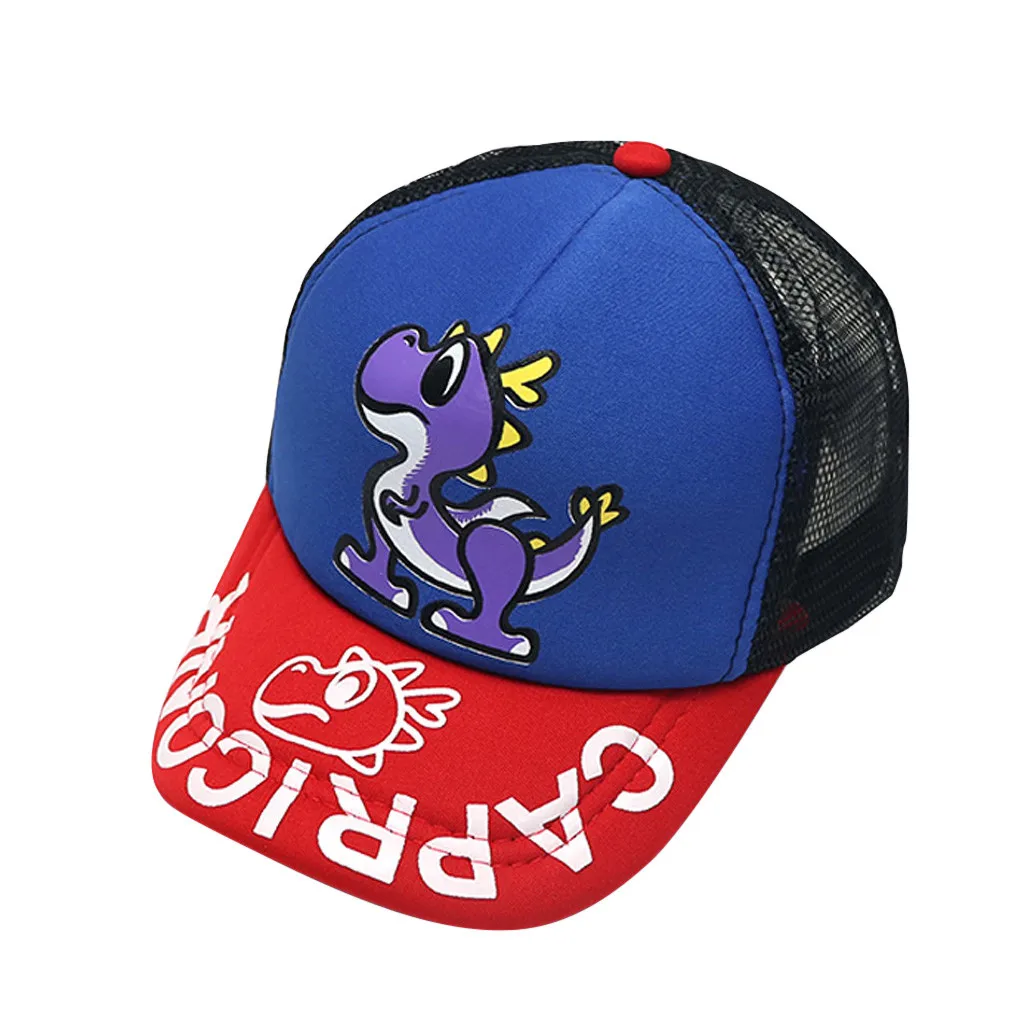 

Baby Boy Hat Letter Soft Cotton Dinosaur Sunhat Eaves Baseball Cap Sun Hat Beret#g30
