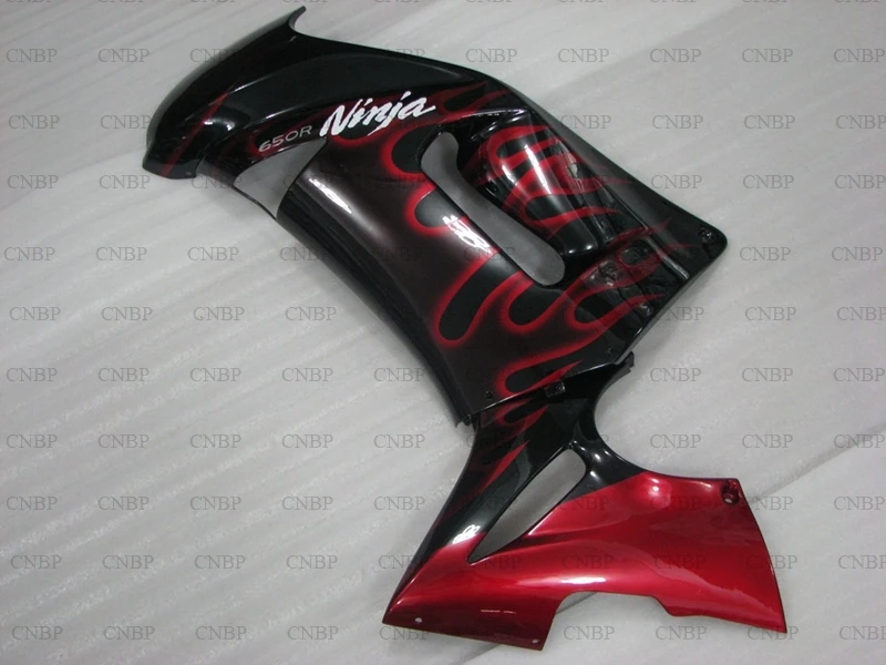 ER6F 2006 2008 комплекты всего тела для Kawasaki ER 6F Обтекатели 08 07 красное пламя