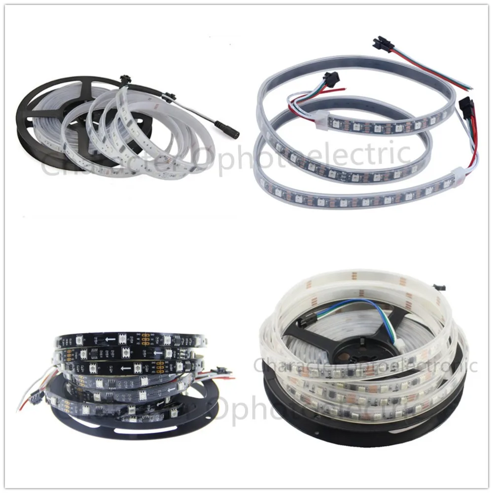 WS2812B 5050 RGB LED 5 M 150 светодиодный s 300 30 светодиодный/M Индивидуальные прямые V | Лампы и