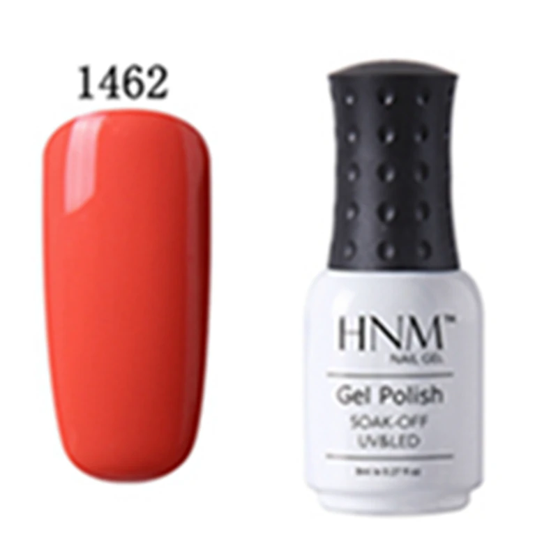 HNM, 8 мл, Гель-лак для ногтей, впитывающий Гель-лак Vernis, Полупостоянный УФ-гель для ногтей, красный, синий цвет, грунтовка для ногтей - Цвет: 1462