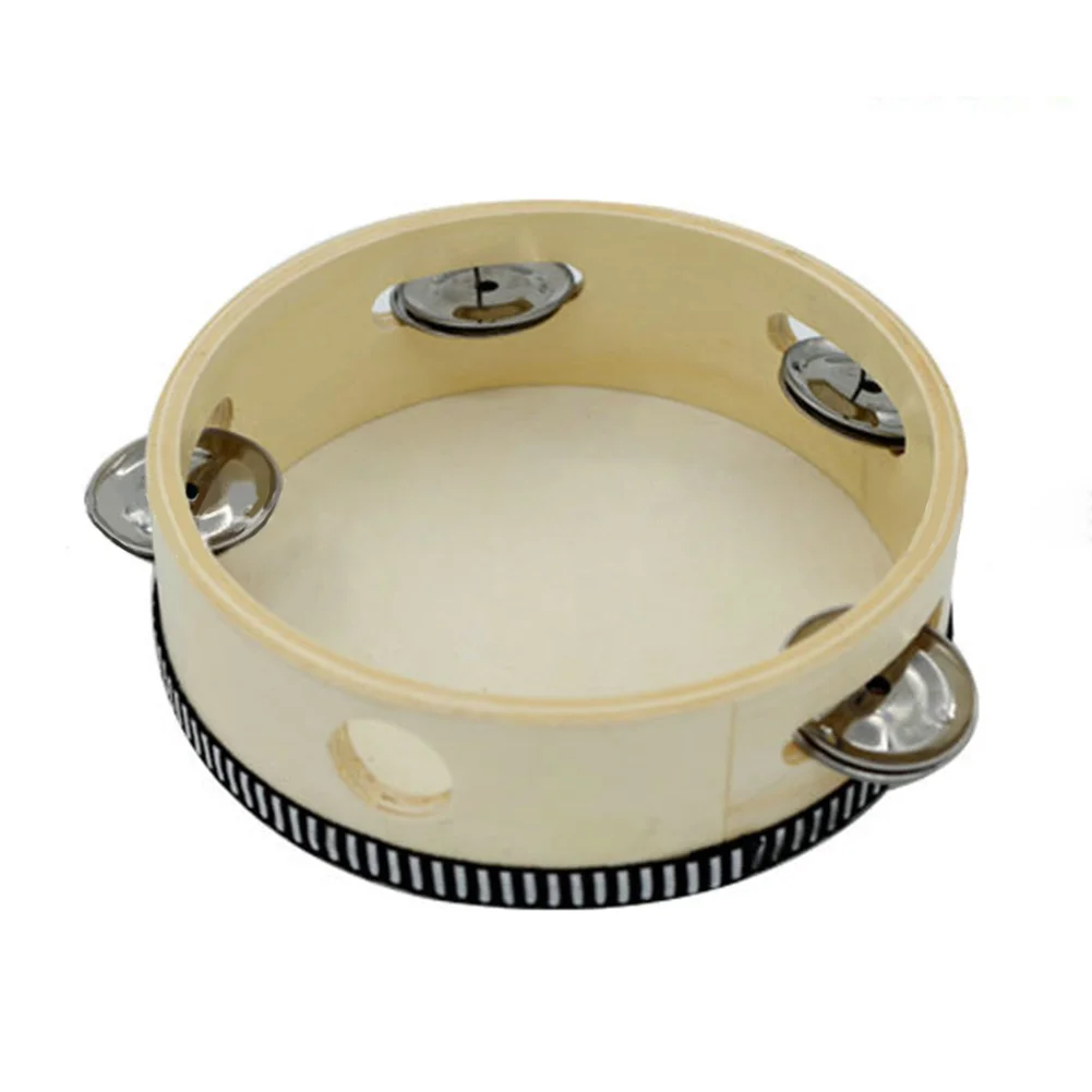 

6" Musical Instruments Tambourine Drum Children Musical Educational Tambourine Round Percussion For KTV Party Dancing Toys