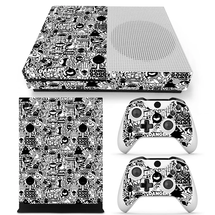

Vinyl Decal Skin Sticker Cover Protector Decal for XBOX ONE Slim Consol and 2 Controller Skin sticker