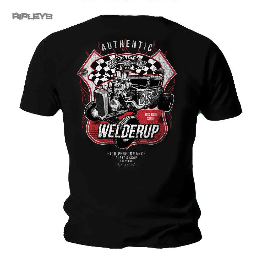 

2019 Fashion Garage Custom Hot Rod T Shirt 'Quit Your Bitchin' Rat Rod Printed on the back Tee shirt