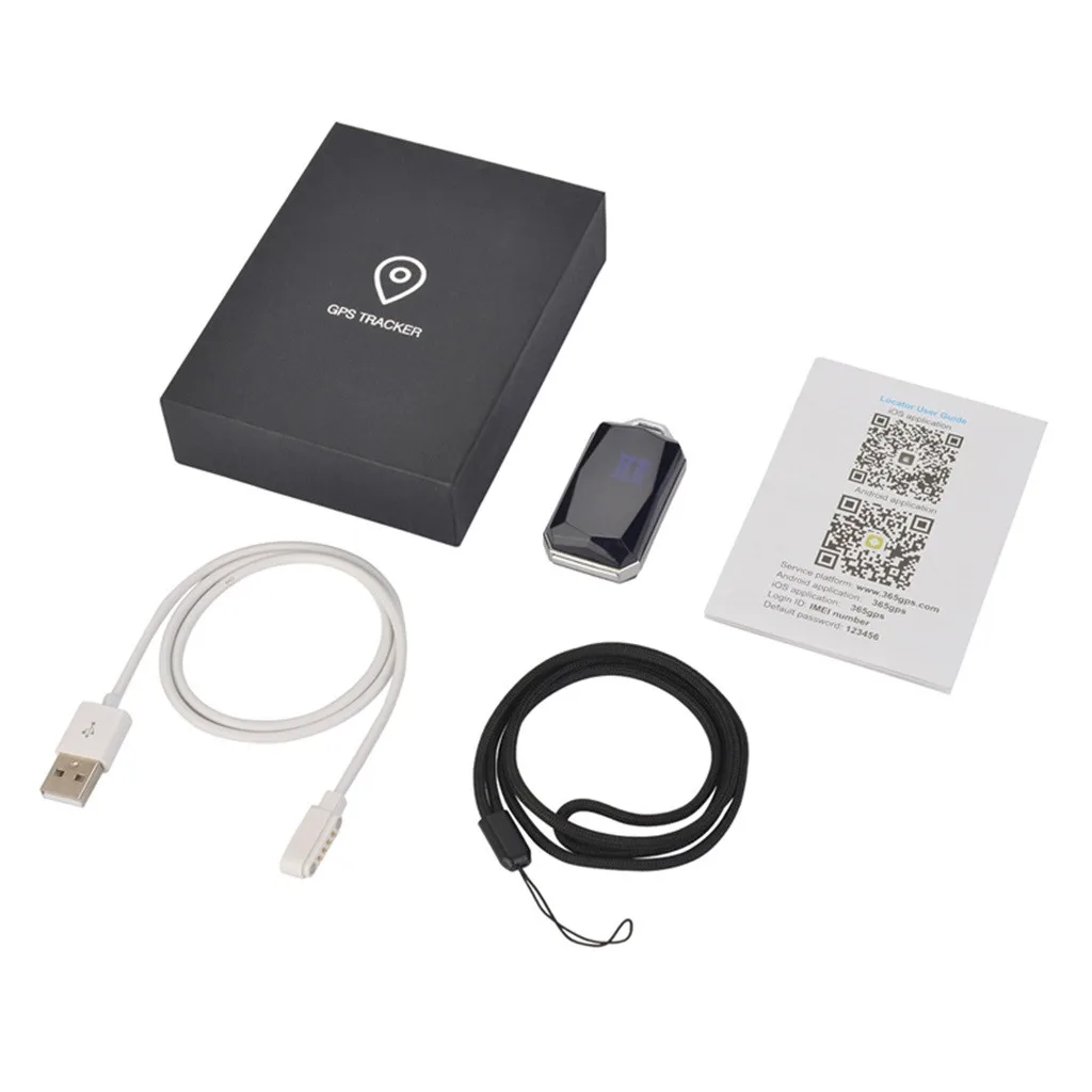 IP67 Водонепроницаемый модный драгоценный камень кулон GSM AGPS Wifi LBS SOS мини локатор