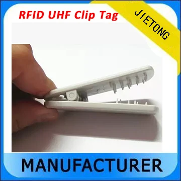 

RFID UHF 900Mhz Passive Clip Tag For Cloth Management
