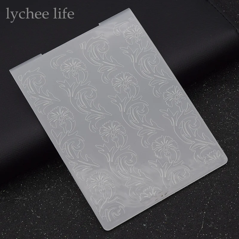 Lychee пластиковая папка с тиснением для скрапбукинга шаблона печати карты