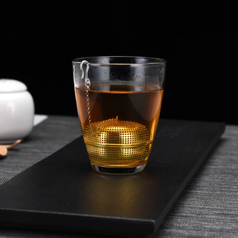  New S999 Silver Ball Tea Dip Net Filter with Hook Loose Tea Spice Ball with Rope Chain Home Kitchen - 1000008288207