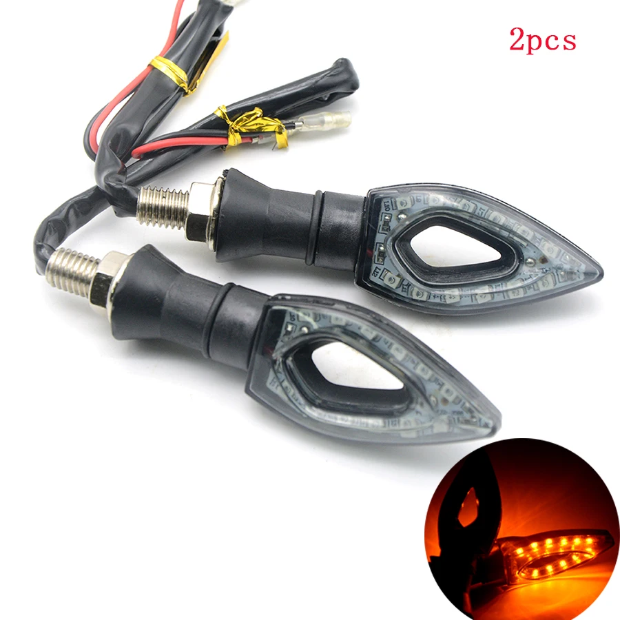 

1 pair of Universal LED Motorcycle Turn Signal Indicators Lights/lamp Easy to install for Honda CB1000R MT-07 MT-09 FZ9 tmax 530