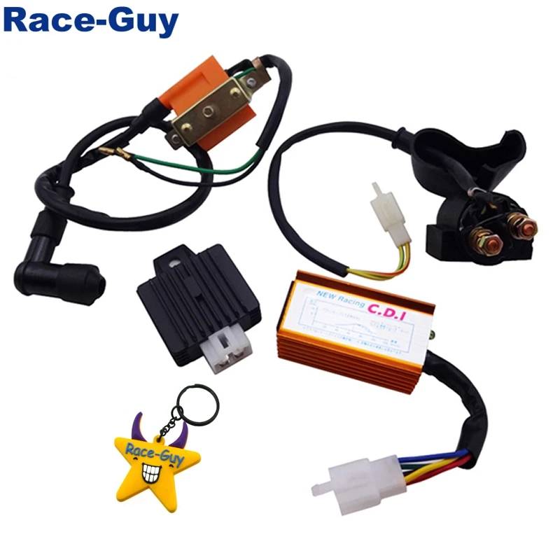 Race-Guy Starter Solenoid Relay For 50cc 70cc 90cc 110cc 125cc 150cc Engine Chinese ATV Quad 4 Wheeler Scooter Moped Pit Dirt Bike