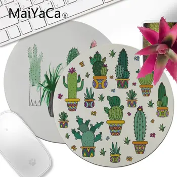 

MaiYaCa Cool New Cactus Watercolor Customized laptop Gaming mouse pad Customized MousePads Computer Laptop Anime Mouse Mat