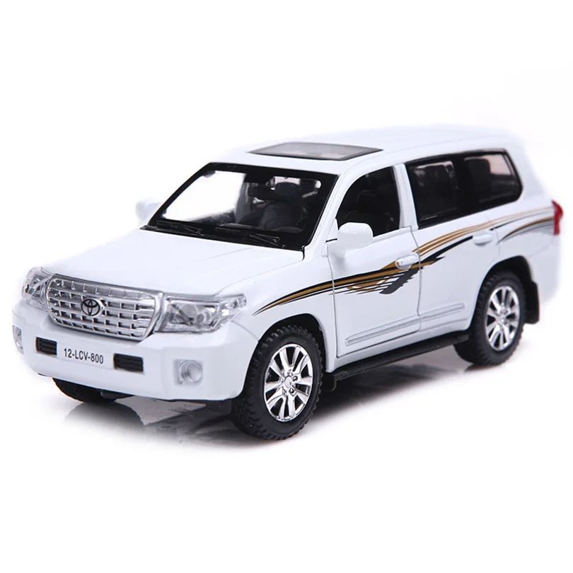 1:32 PRADO/LAND CRUISER V8 внедорожник Моделирование игрушка модель машины из сплава Вытяните назад детские игрушки коллекции подарка внедорожные транспортные средства для детей