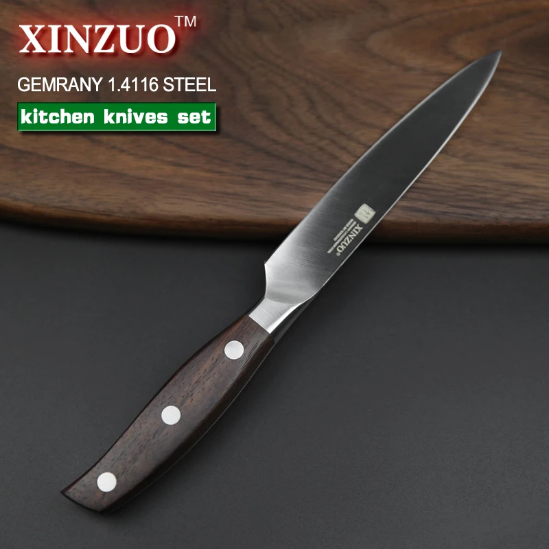  XINZUO Kitchen tool 3 PCs Kitchen Knife Set Utility Chef Knife Germany 1.4116 Stainless Steel Kitch - 32723753381