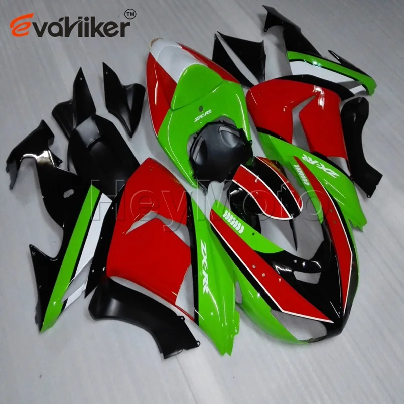 Заказной Пластиковый обтекатель мотоцикла для ZX-10R 2006-2007 ZX 10R 06-07+ винты+ литьевая форма Красный Черный ABS Кузов - Цвет: G