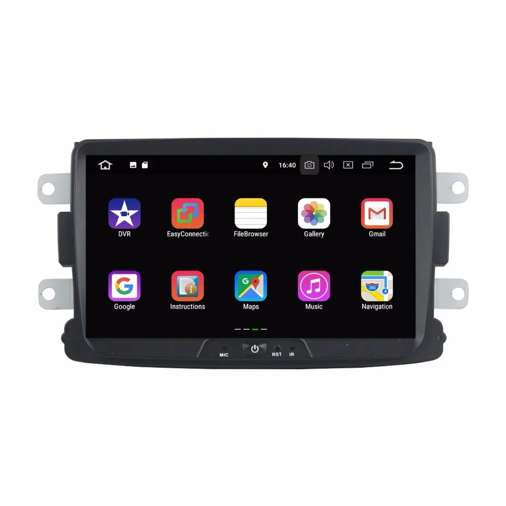 Excellent Quad Core 8" Android 8.1 Car DVD Player for Renault Duster Logan 2014 2015 2016 With 2GB RAM Radio GPS WIFI Bluetooth 16GB ROM 1