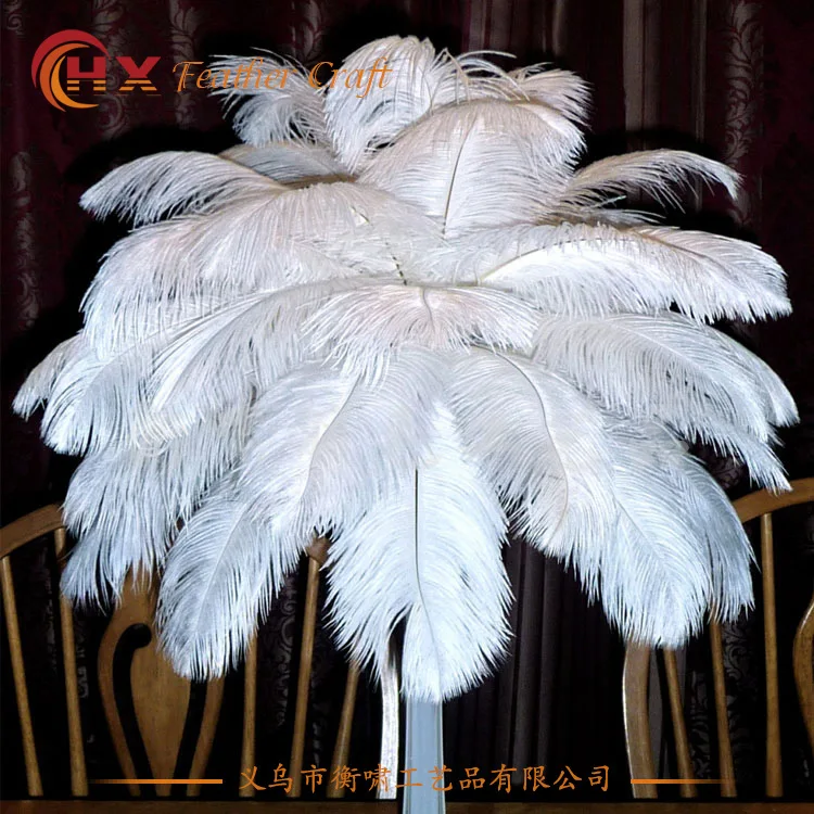 Белые Страусиные волосы 15-20 см сценическое украшение свадебный цветок расположение, дорожная окраска, большой размер страусиное перо 10 штук