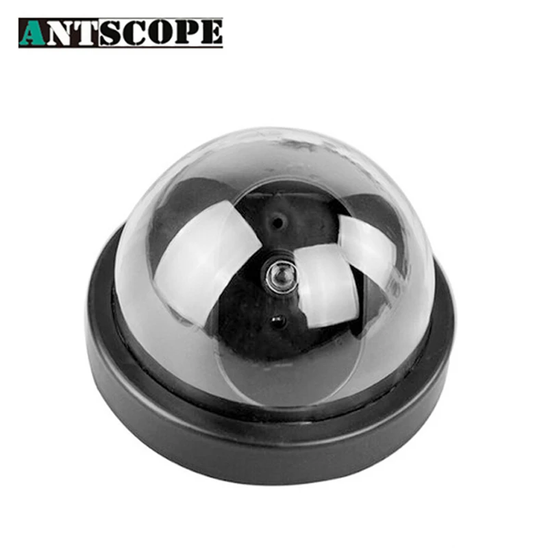 

Antscope Home Security Outdoor CCTV Camera Fake Dummy Camera Surveillance Security Dome Mini Dummy Camera with LED Light black30