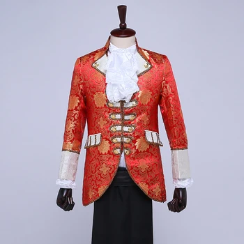 

Man Court Full Dress Theatre Modern Drama Show Serve Prince Stage Performance European Court Clothing men suit