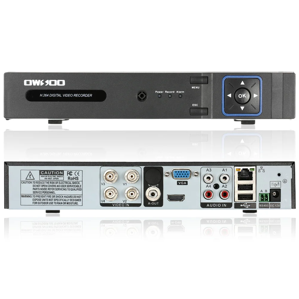Owsoo 4ch ahd dvr рекордер видеонаблюдения видеорегистратор h.264 p2p облако 4 Канала
