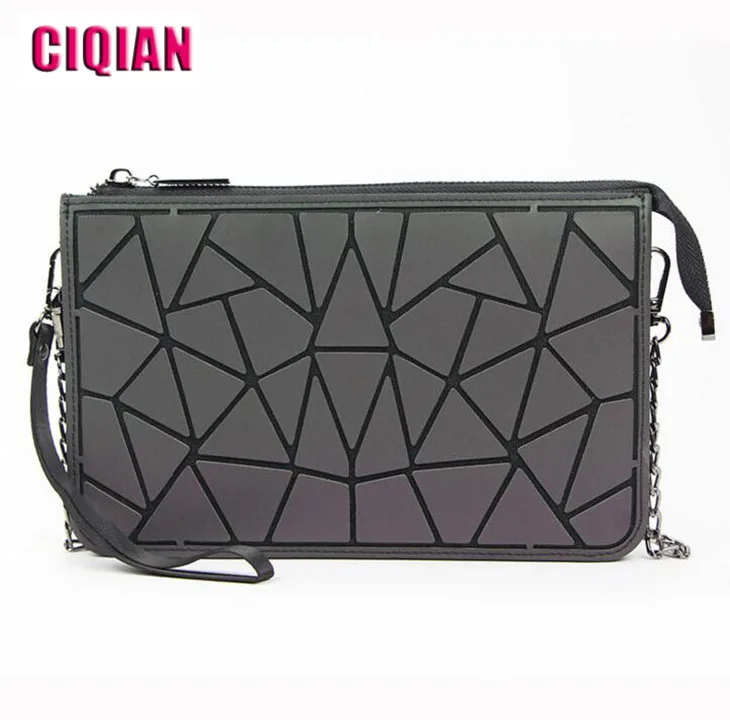 

Drop Shipping New Luminous Women Bag Small Shoulder Bags Girls bao Bag Flap Handbag Geometric Ladies Casual Clutch Messenger Bag