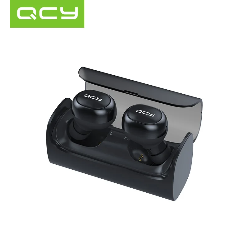 

2018 QCY Q29 Pro Mini Bluetooth Earphones with Mic Wireless Sports Headphones Noise Cancelling Headset and charging box