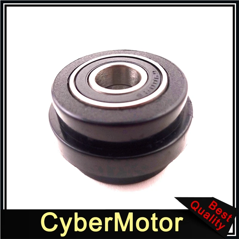 Black 10mm ID Motorcycle Lip Chain Roller Tensioner Pulley Guide For Pit Trail Dirt Motor Bike Mini Motocross