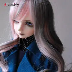 Allaosify 2018 новые bjd волос 1/3 Bjd парик высокая Температура модные длинные волнистые проволоки БЖД парик MSD SD для БЖД кукла