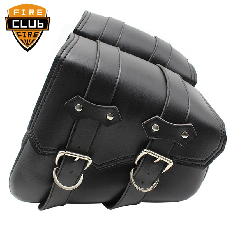 Седельная сумка для мотоцикла Harley Sportster XL 883 1200 черная/коричневая | Автомобили и