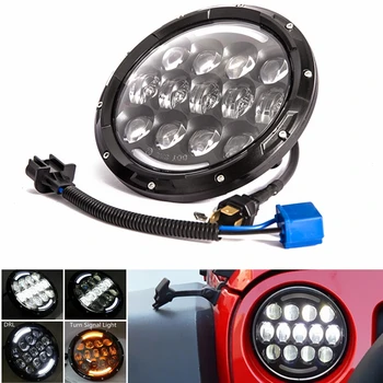 

DOT E9 Mark 7inch LED Car Headlight With Hi/lo Beam Front Offroad Driving Headlamp 7'' Headlight Led For Jeep Wrangler Defender