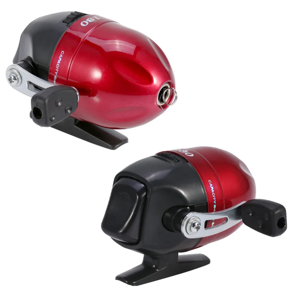 Moulinet De Pêche Fermé, Moulinet De Pêche, Moulinet De Pêche Intégré, Avec Ligne De Pêche, Moulinet Rotatif Avec Engrenages Puissants Entièrement Métalliques