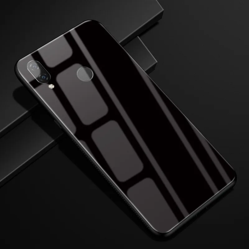 Стеклянный чехол, чехол для huawei Honor Play 6,3 '', жесткая задняя крышка для huawei Honor Play, чехол для телефона Honorplay, мягкий бампер, COR-L29 - Цвет: 3  Honor play