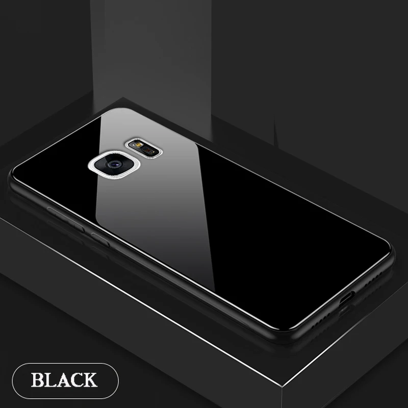 KaiNuEn coque, чехол, чехол, для samsung galaxy S7 Edge S 7 S7edge жесткий ударопрочный чехол для телефона, защитный чехол из закаленного стекла
