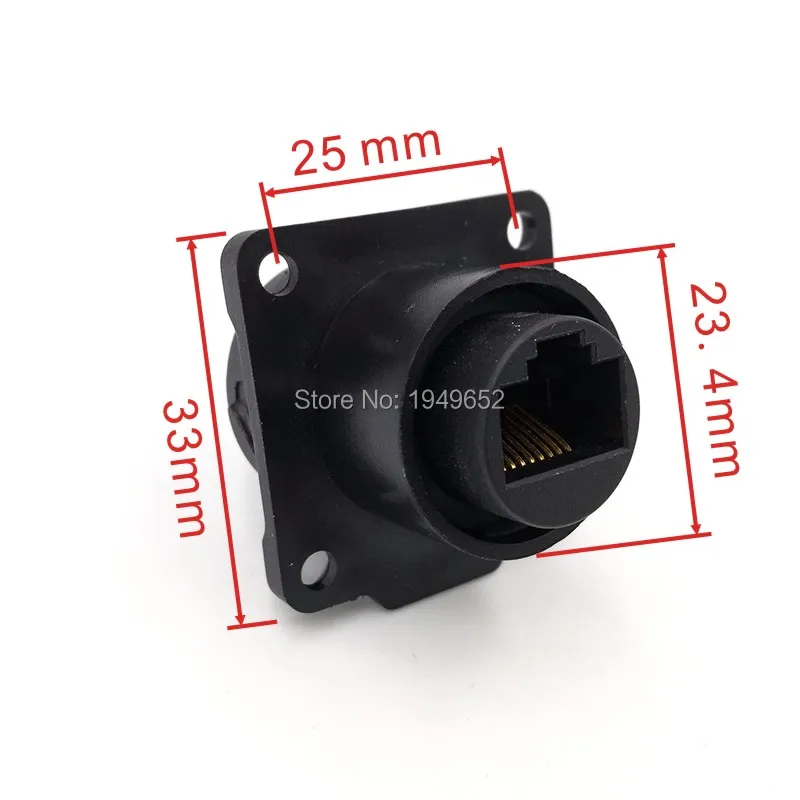 RJ45 Водонепроницаемый Разъем M24 IP67 Ethernet розетка H24