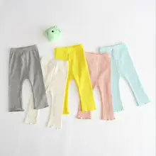 Мягкие дышащие леггинсы для новорожденных Хлопковые Штаны для маленьких мальчиков и девочек осенне-зимние штаны для маленьких девочек длинные штаны для детей от 0 до 2 лет