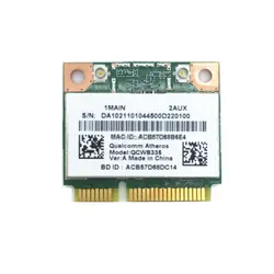 Для Atheros ar9565 qcwb335 802.11n 150 Мбит/с Половина мини PCIe WI-FI Беспроводной BT Bluetooth 4.0 карты