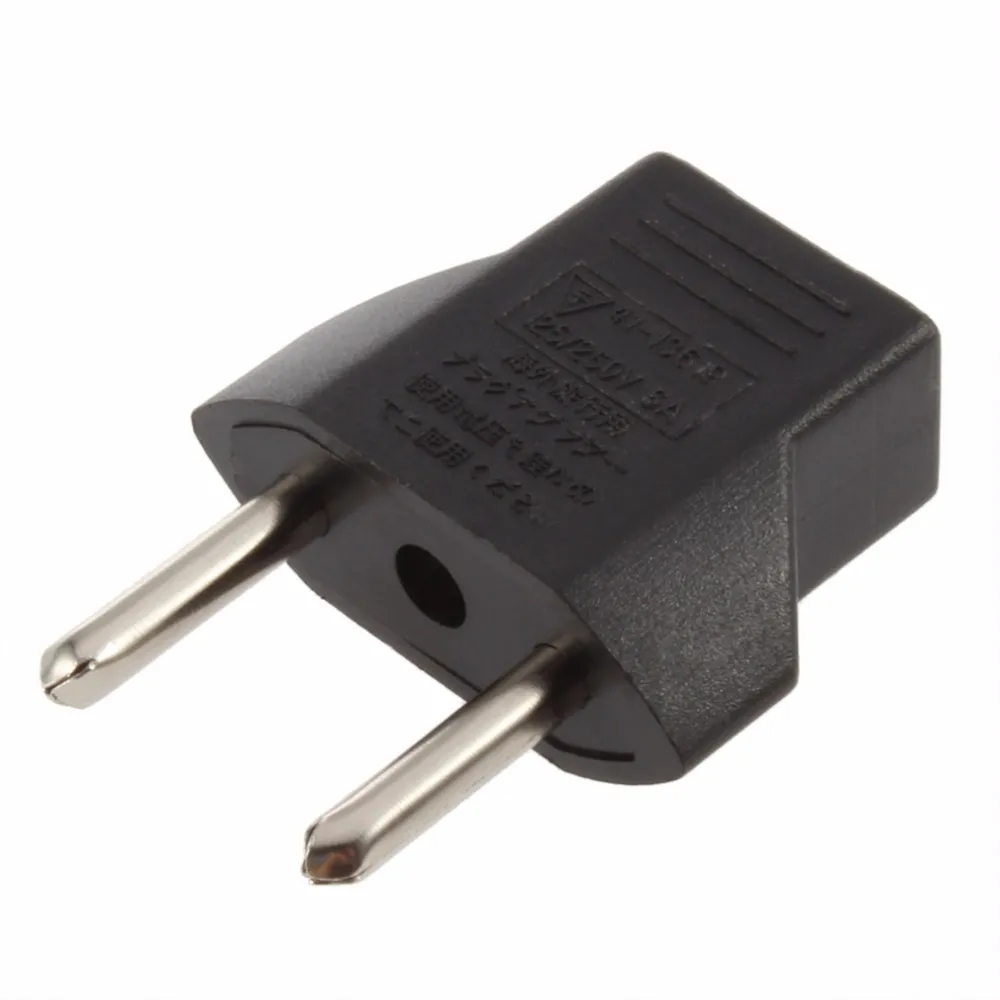 Ahwvse Универсальный адаптер ЕС Plug США 2 плоских Булавки к ЕС 2 круглый Булавки розетка CCTV DVR камеры путешествия мощность Зарядное устройство конвертер