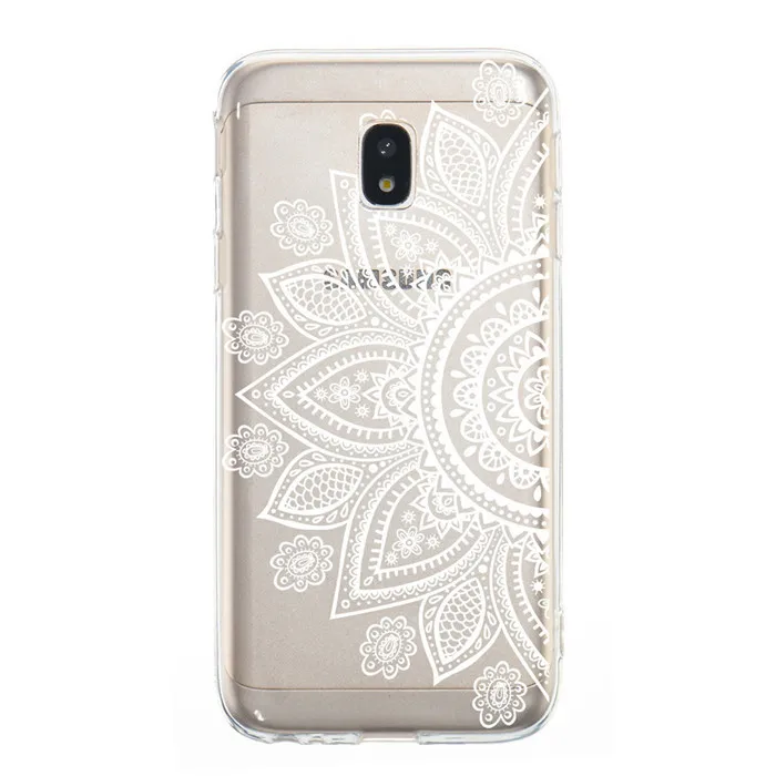 Для samsung J7 J3 J5 чехол на J730 J330 J530 случае 3D рельеф цветок Прозрачный чехол из ТПУ для samsung Galaxy J7 J3 J5 Pro Чехол - Цвет: banbianbaihua