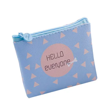 

Letter Print Coin Purse Zip Bag Baby Child Girls Boys Mini Bag Wallet PU Leather Portable Handbag