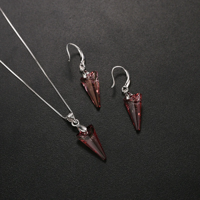 BAFFIN Спайк Кулон Ожерелье Висячие серьги кристаллы от Swarovski серебряный цвет Ювелирные наборы для женщин День матери шикарные подарки