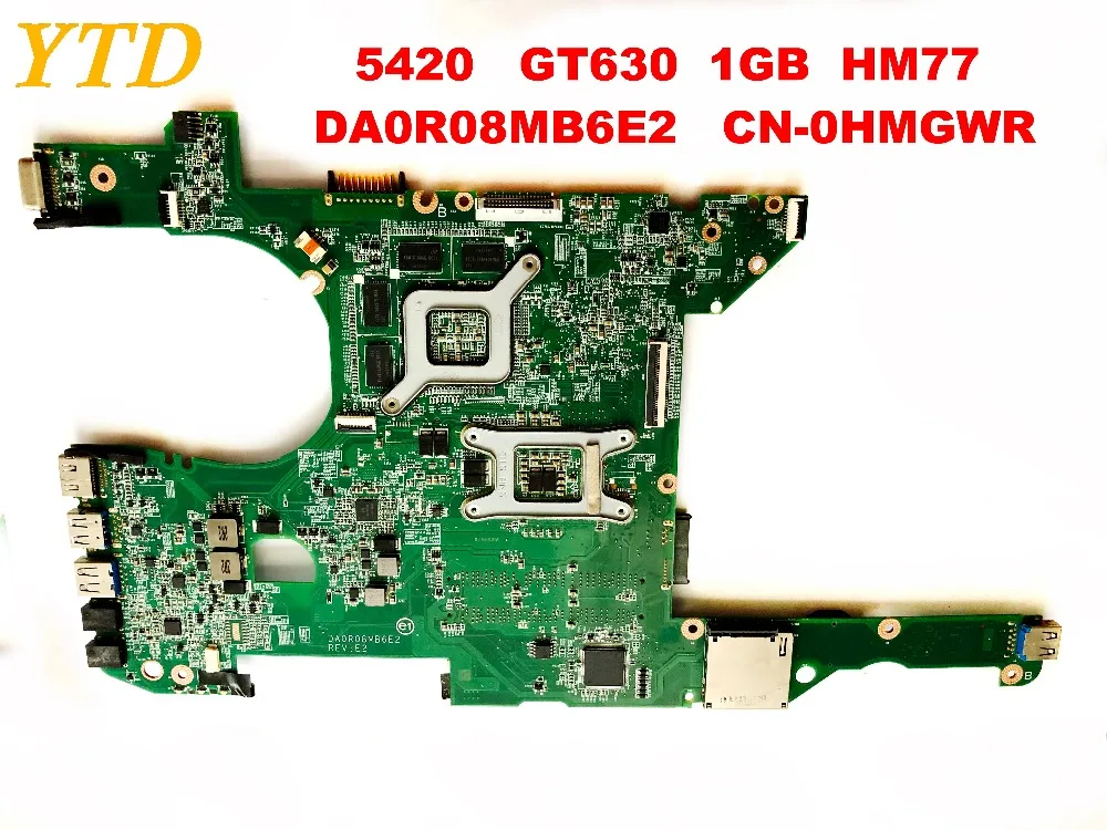 Оригинальный Для Dell 14R 5420 материнская плата для ноутбука 5420 GT630 1 ГБ HM77 DA0R08MB6E2 CN-0HMGWR испытанное хорошее Бесплатная доставка