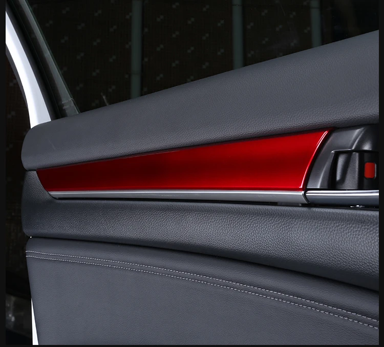 ABS углеродное волокно для Honda Accord 10th 2018 внутренняя дверная рама Накладки