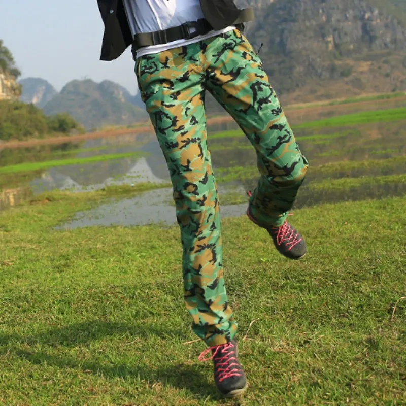 2019 nueva llegada al aire libre de las mujeres de secado rápido pantalones de camuflaje senderismo Trekking elástico de longitud completa Pantalones Mujer Pantalones ciclismo