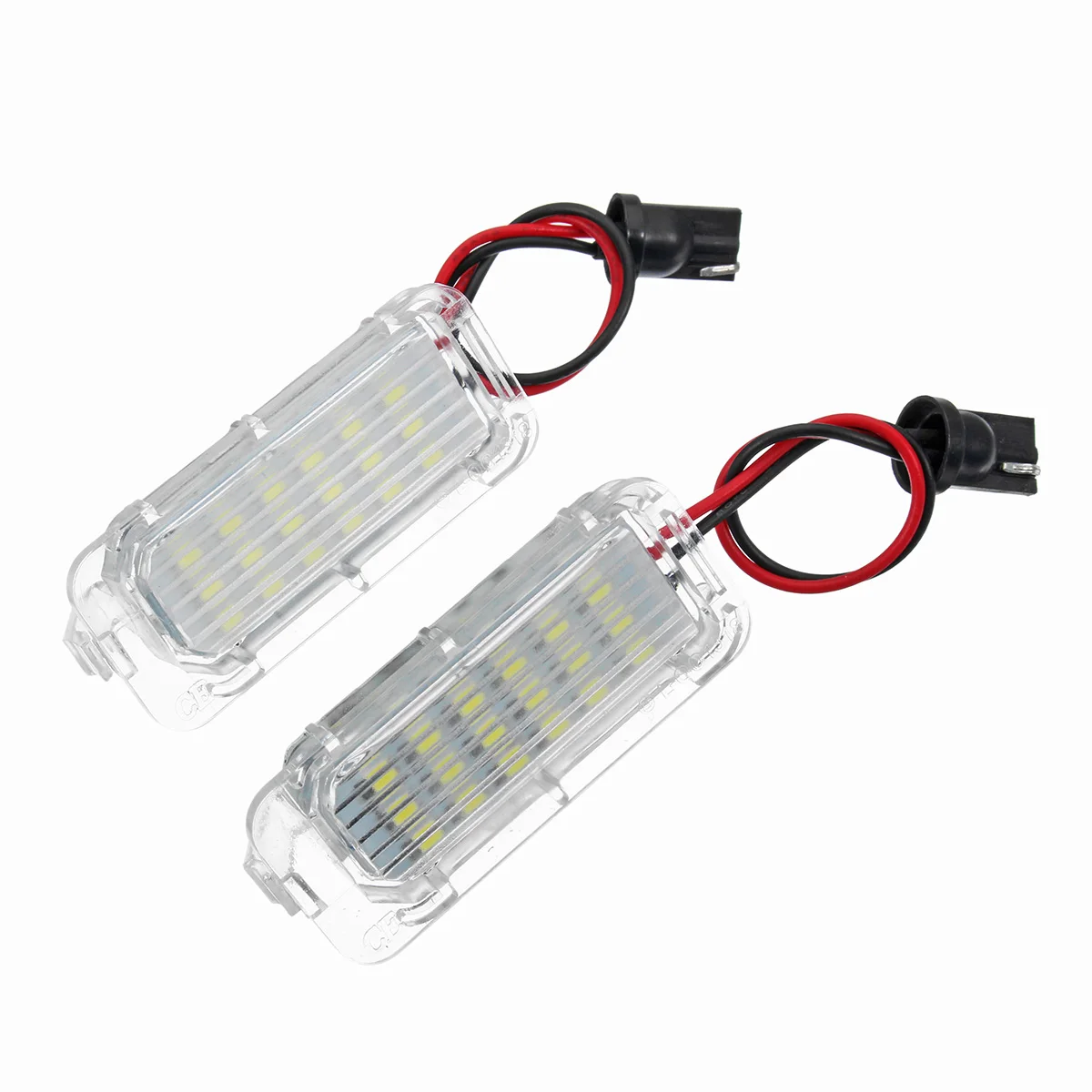 

1Pair LED Car License Plate Light 18LED Lamps error Free for Ford/Focus/Fiesta/Mondeo for MK4 Kuga for S-max C max Plate Lamp