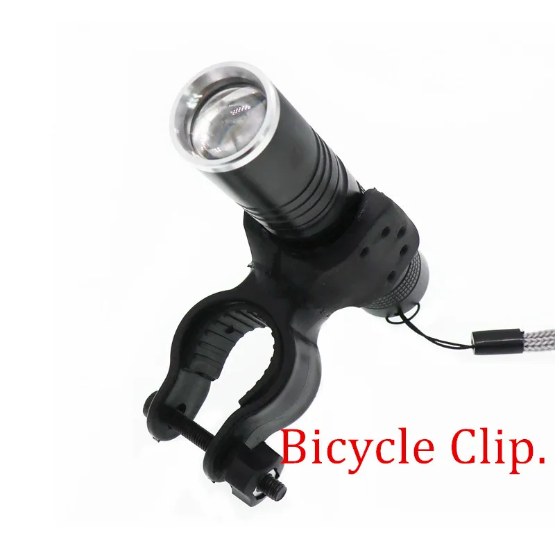 3800 люмен, XML-T6, Мини Портативный светодиодный фонарик с зумом, масштабируемый фонарь для ночного туризма, освещение, фонарь для велосипеда с зажимом